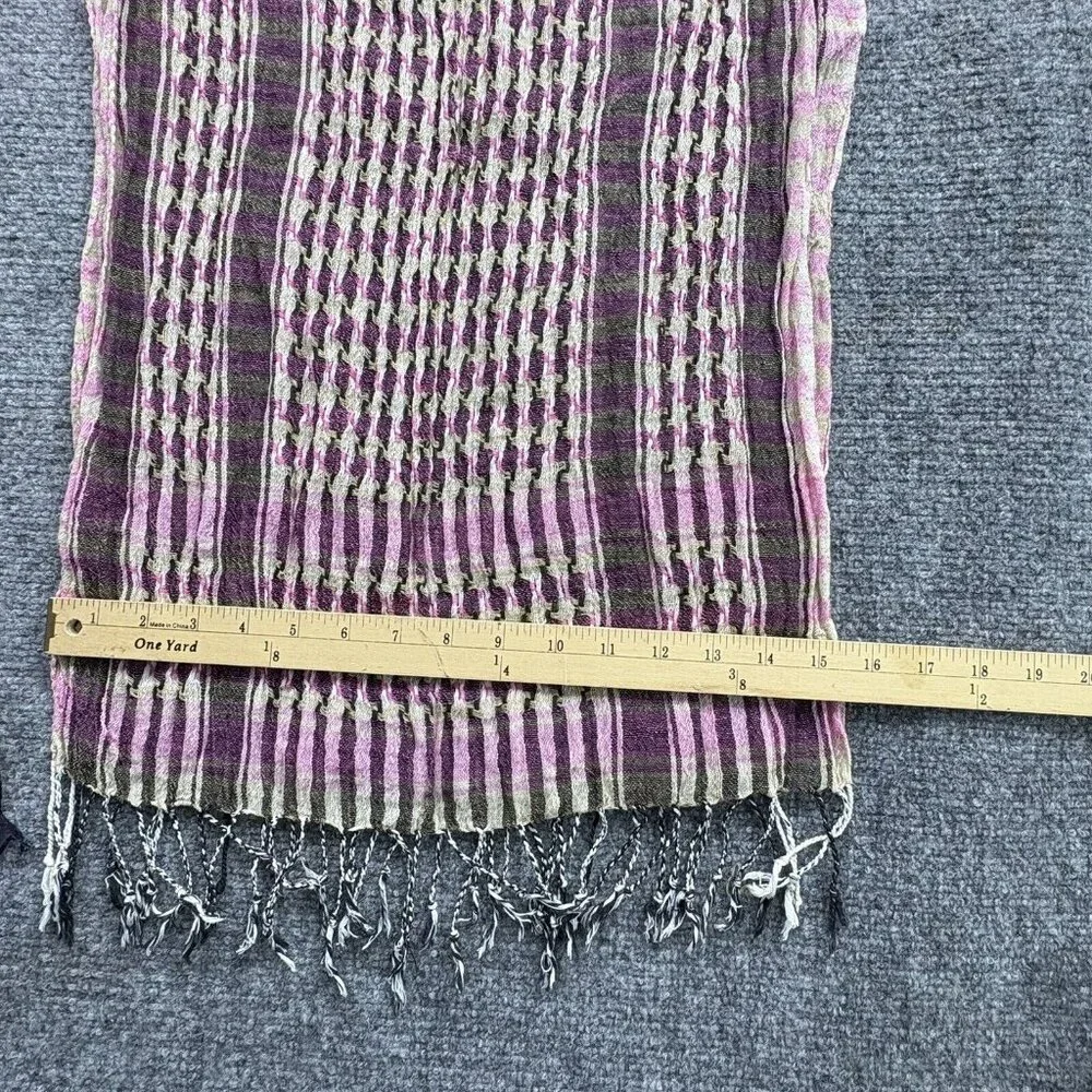 Vintage Scarf Lot Of 5 Mixed Patterns Textures Long Rectangle Boho witchy preppy